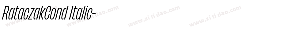 RataczakCond Italic字体转换